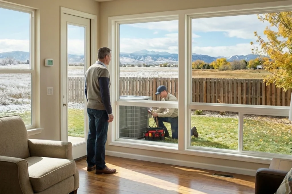 Seasonal temperature swings affecting HVAC comfort in Greeley home